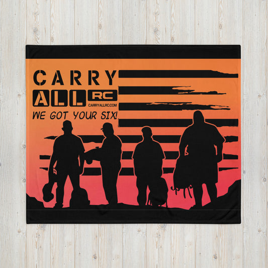 CARC Sunset Silhouette Throw Blanket